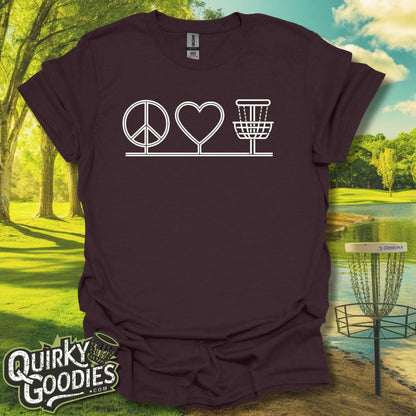 Peace Love Disc Golf T-Shirt