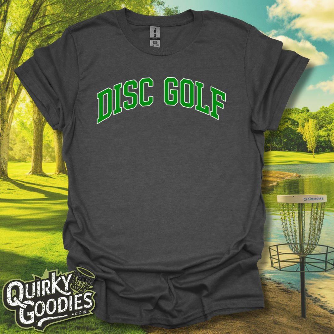 Disc Golf College Typography T-Shirt