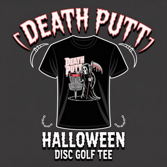 Death Putt Grim Reaper Disc Golf T-Shirt