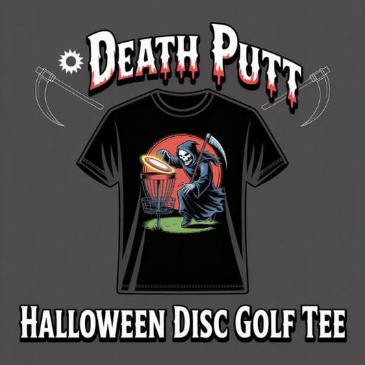 Death Putt v2 – Halloween Disc Golf T-Shirt
