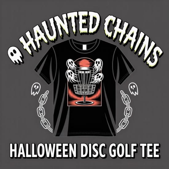 Haunted Chains – Halloween Disc Golf T-Shirt