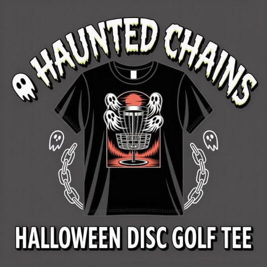 Haunted Chains – Halloween Disc Golf T-Shirt