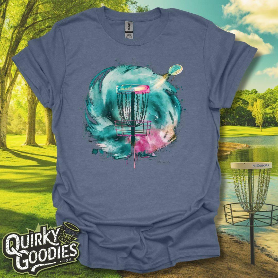 Disc Golf Basket Watercolor v1 T-Shirt