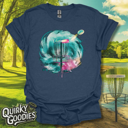 Disc Golf Basket Watercolor v1 T-Shirt