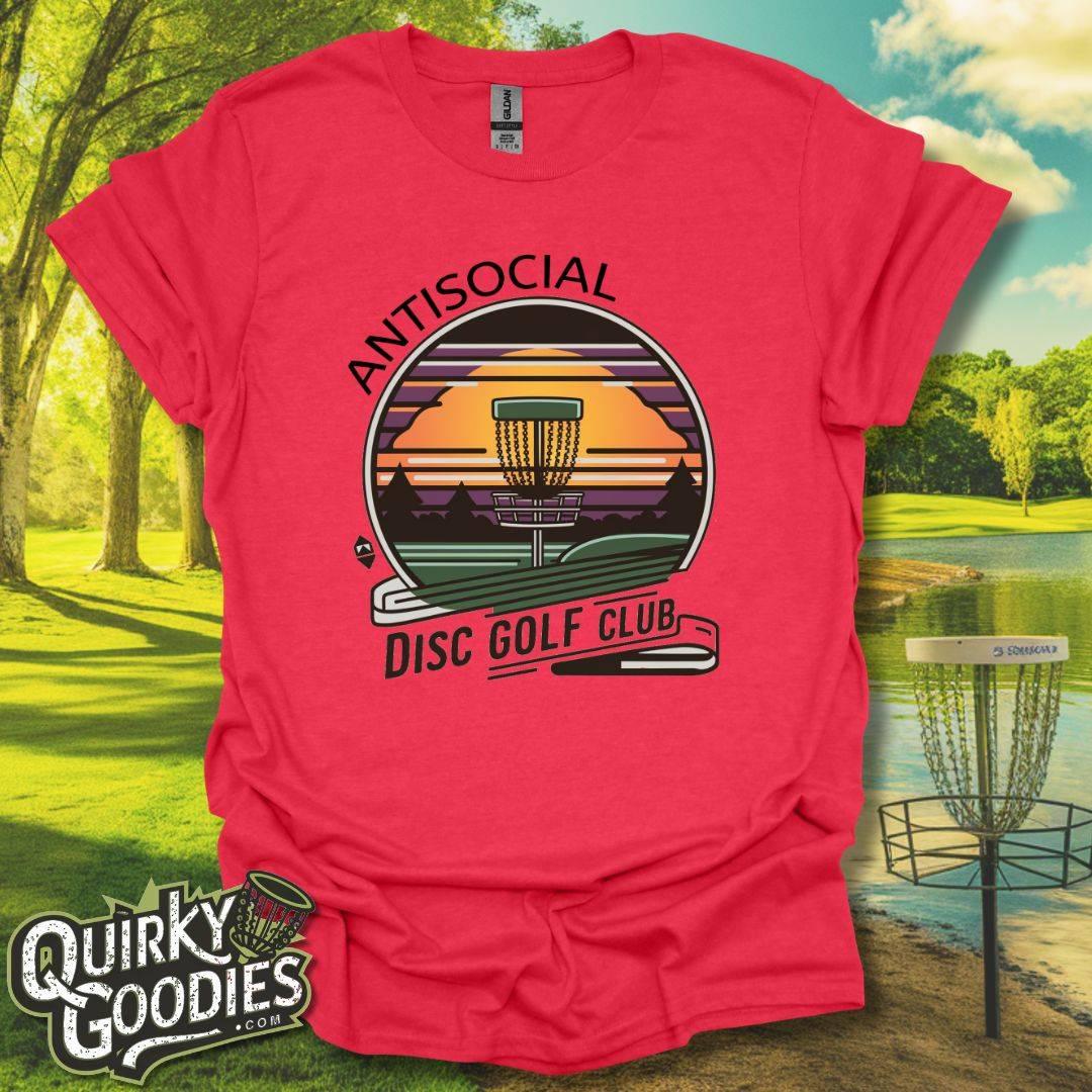 Antisocial Disc Golf Club v2 T-Shirt Heather red