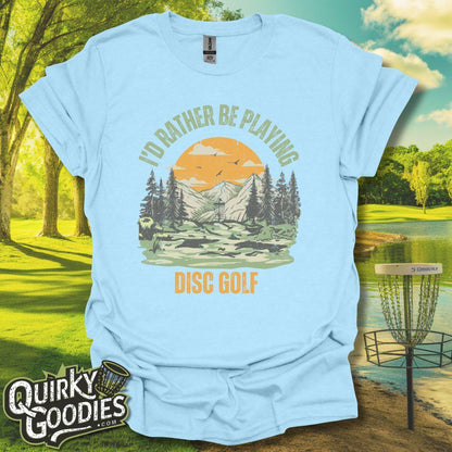 Vintage Disc Golf Shirt - "I'd Rather Be Playing Disc Golf" T-Shirt