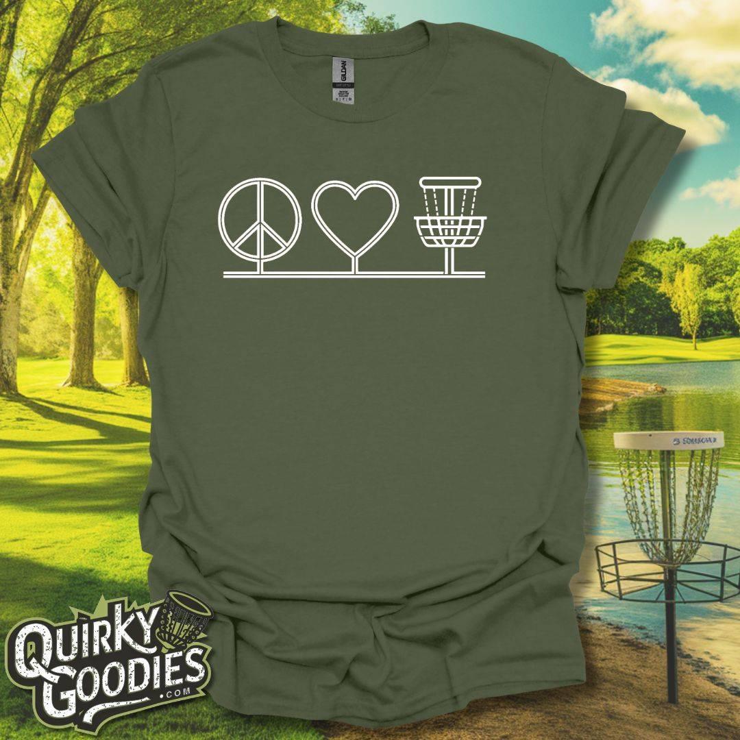 Peace Love Disc Golf T-Shirt