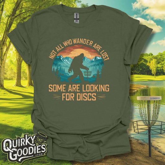 Not All Who Wander Are Lost Bigfoot v2 T-Shirt