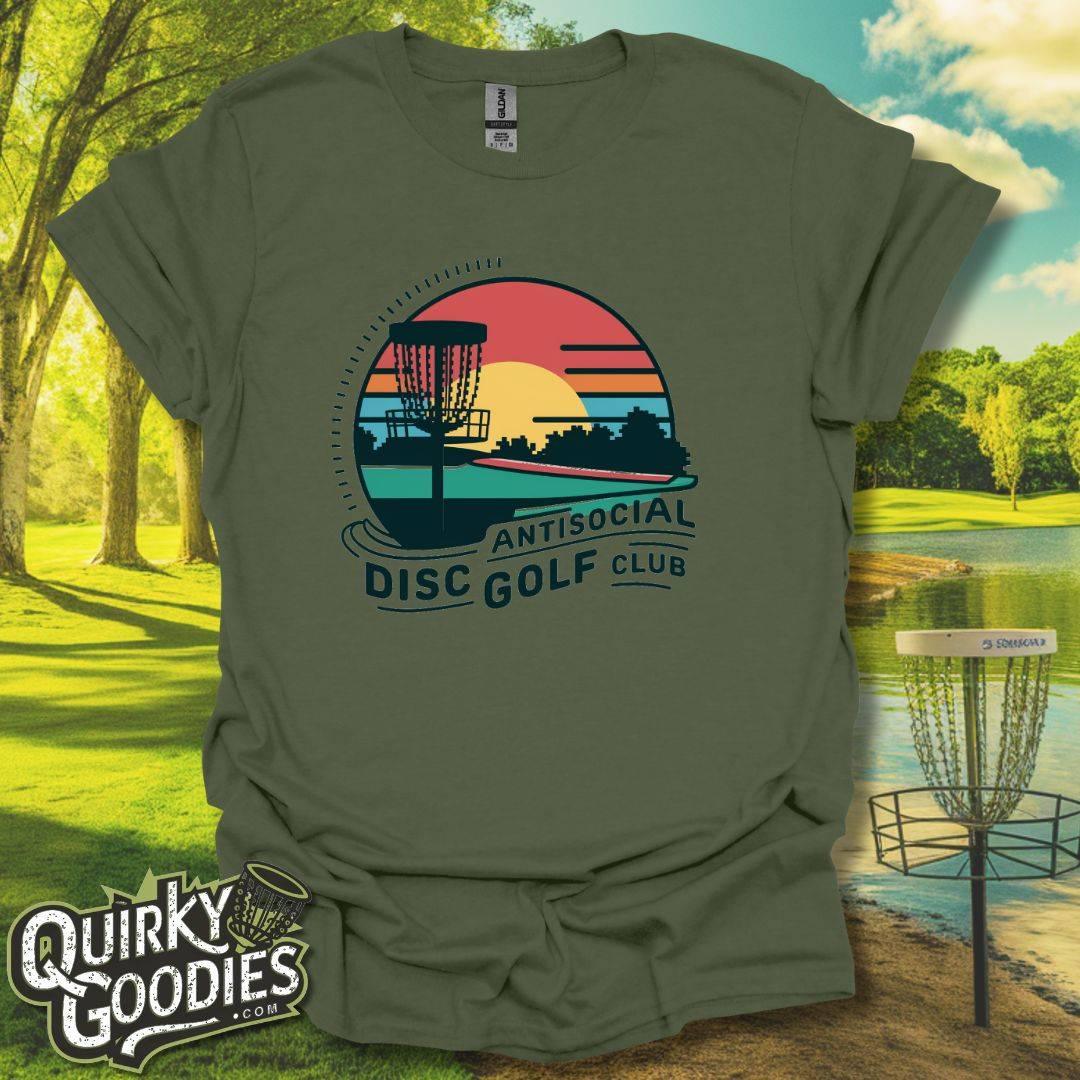 Antisocial Disc Golf Club T-Shirt Military Green