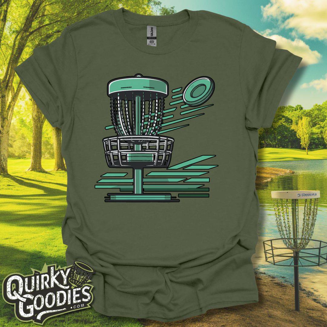 Green Basket Retroish T-Shirt