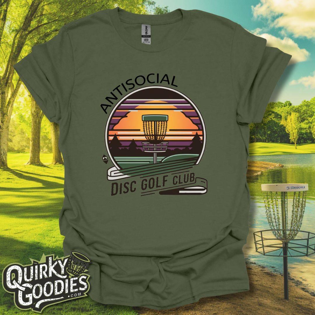 Antisocial Disc Golf Club v2 T-Shirt Military Green