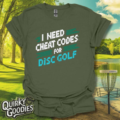 I need the cheat codes for disc golf T-Shirt