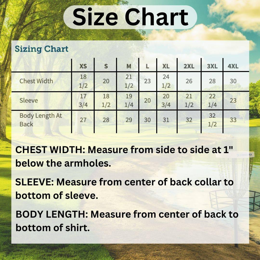 Moisture Wicking Shirts Size Chart