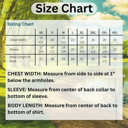 Moisture Wicking Shirts Size Chart