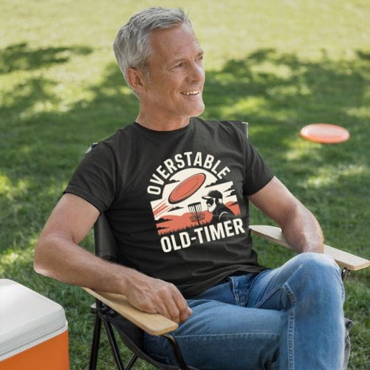 Overstable Old-Timer Funny Disc Golf T-Shirt