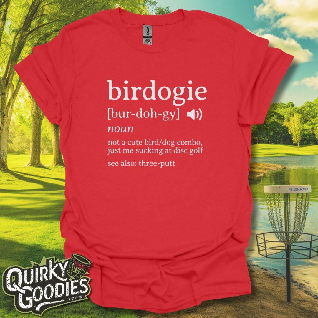 Funny Disc Golf Shirt - Birdogie - Three-putt - Adult Unisex Jersey Short Sleeve Tee - Gift for Disc Golf Fans