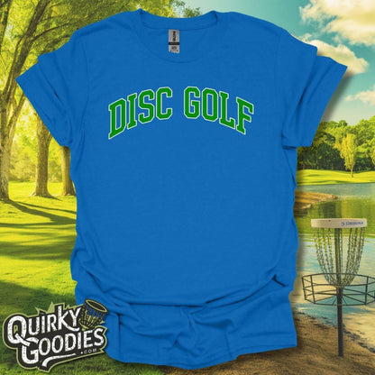 Disc Golf College Typography T-Shirt