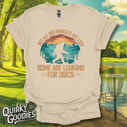 Not All Who Wander Are Lost Bigfoot v2 T-Shirt