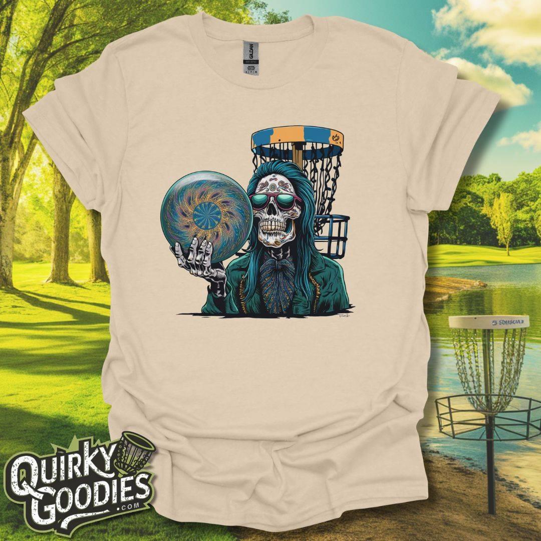 Disc Golf Basket Skeleton T-Shirt