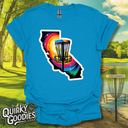 California Disc Golf Shirt T-Shirt Sapphire