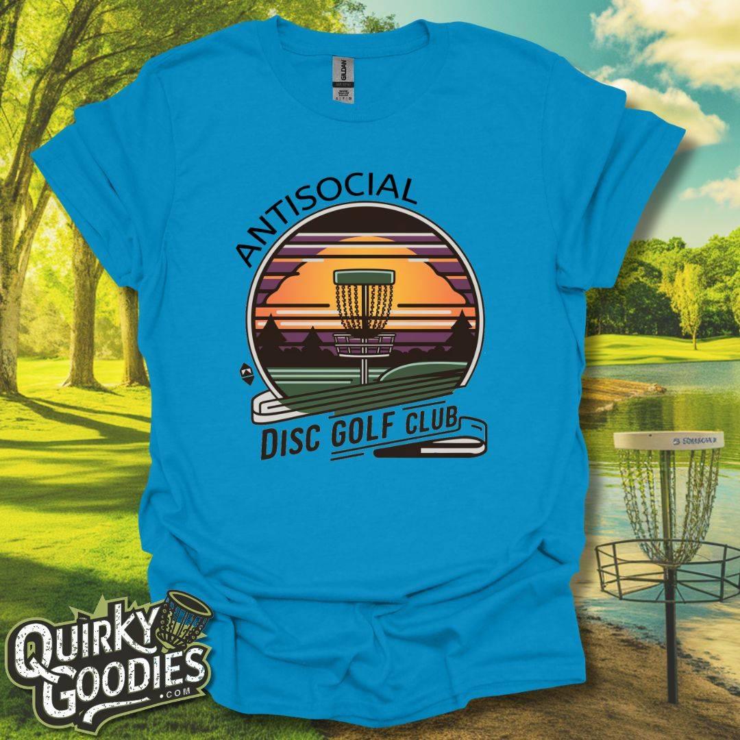 Antisocial Disc Golf Club v2 T-Shirt Sapphire