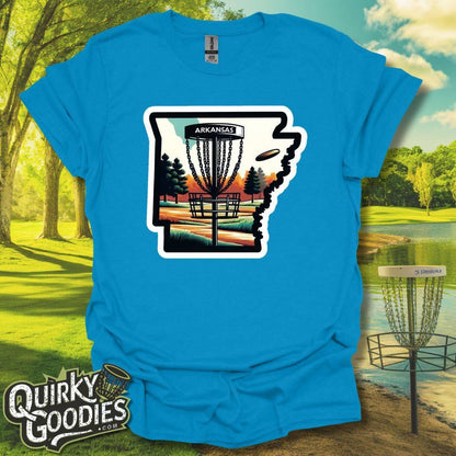 Arkansas Disc Golf Shirt T-Shirt Sapphire