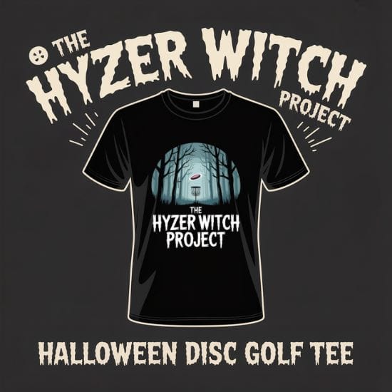 The Hyzer Witch Project Halloween Disc Golf T-Shirt