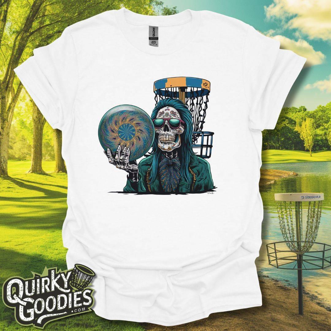 Disc Golf Basket Skeleton T-Shirt