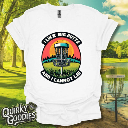 I like big putts and I cannot lie Badge Style T-Shirt