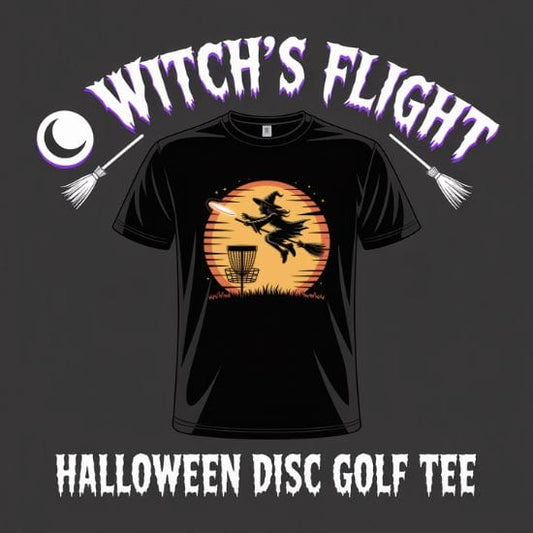Witch’s Flight – Halloween Disc Golf T-Shirt