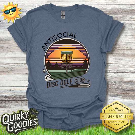 Antisocial Disc Golf Club v2 T - Shirt - Quirky Goodies