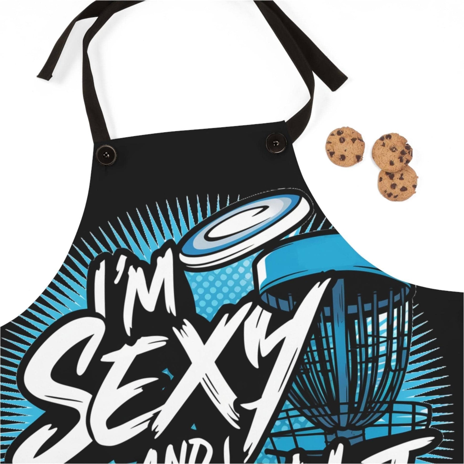 Disc Golf I'm Sexy and I Throw It Apron (AOP) - Quirky Goodies