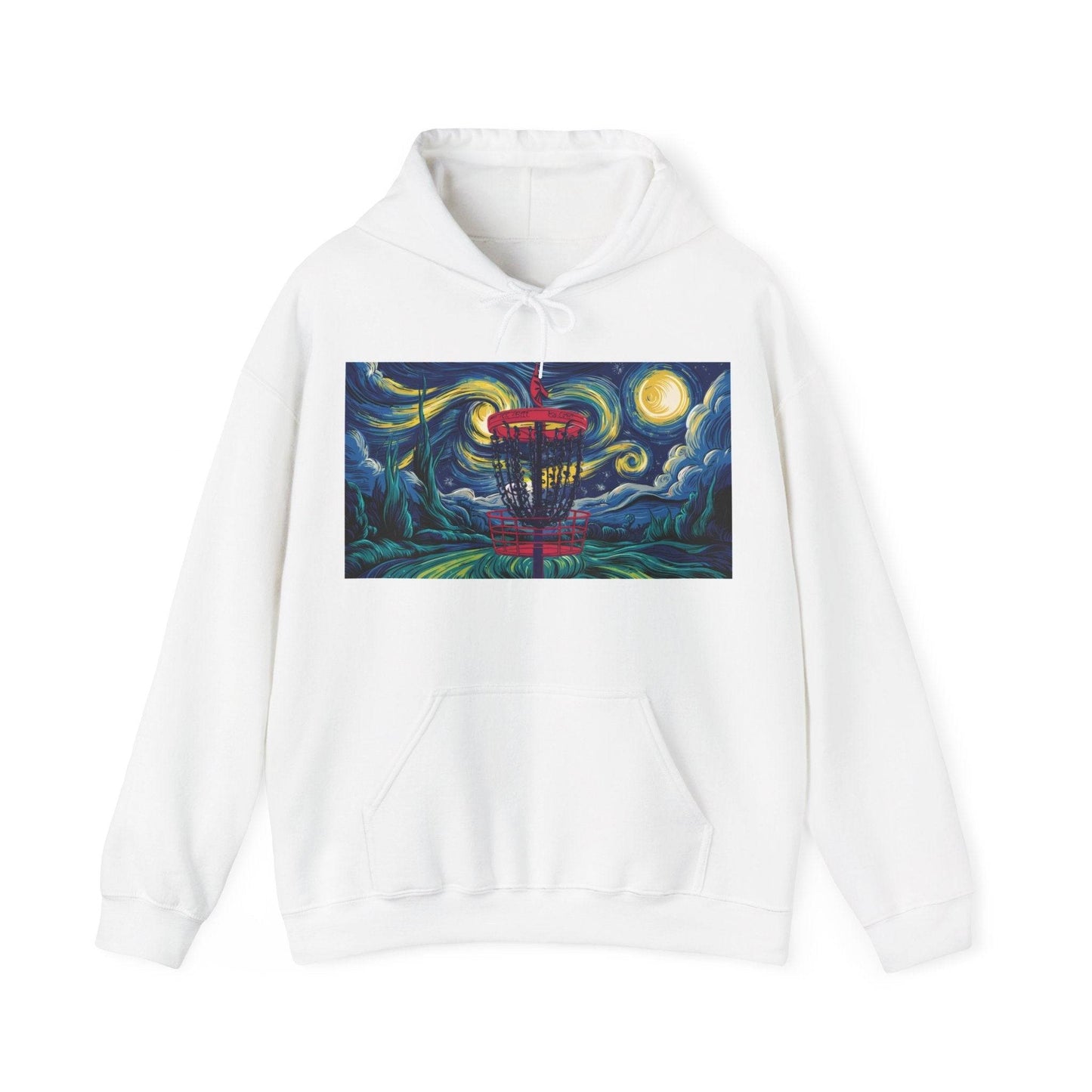 Disc Golf Starry Night Hoodie - Unisex Heavy Blend™ Hooded Sweatshirt - Quirky Goodies