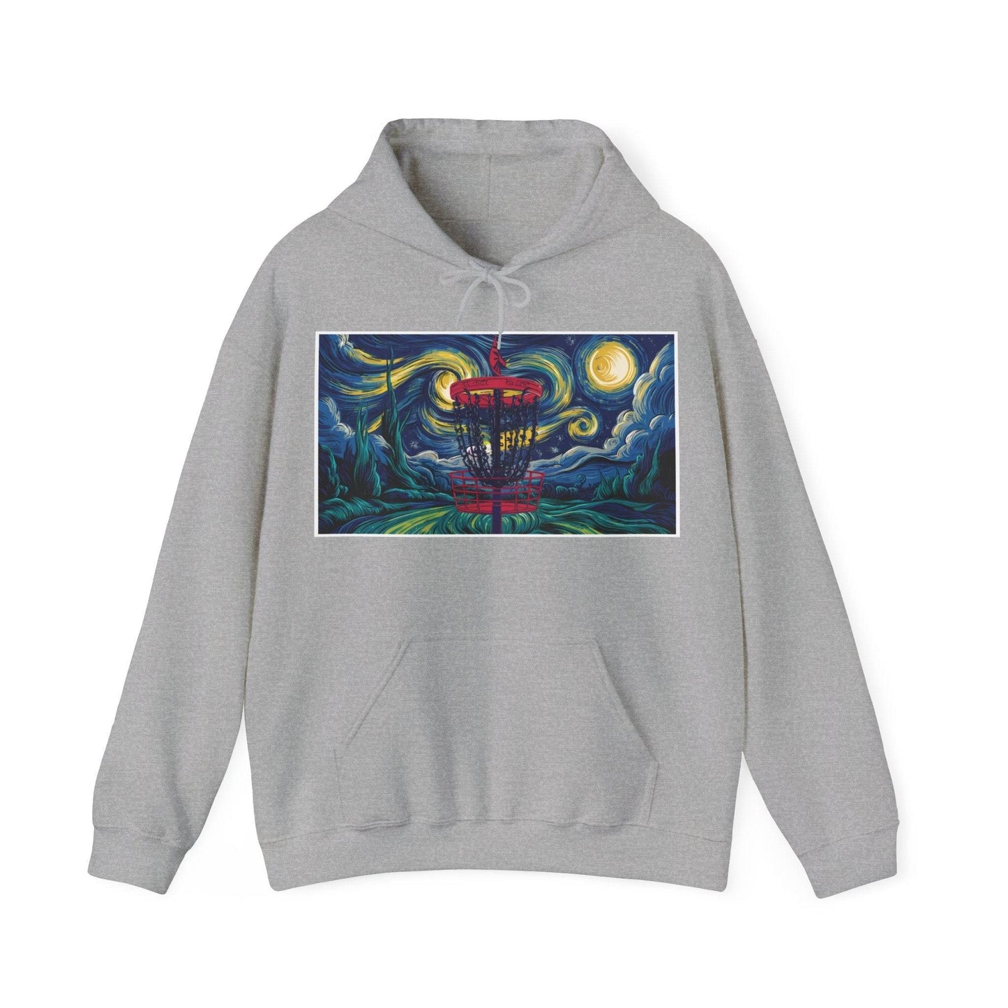 Disc Golf Starry Night Hoodie - Unisex Heavy Blend™ Hooded Sweatshirt - Quirky Goodies