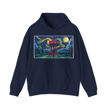 Disc Golf Starry Night Hoodie - Unisex Heavy Blend™ Hooded Sweatshirt - Quirky Goodies