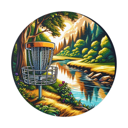 Disc Golf Sticker by Creek v2 - Round Vinyl Stickers - Quirky Goodies