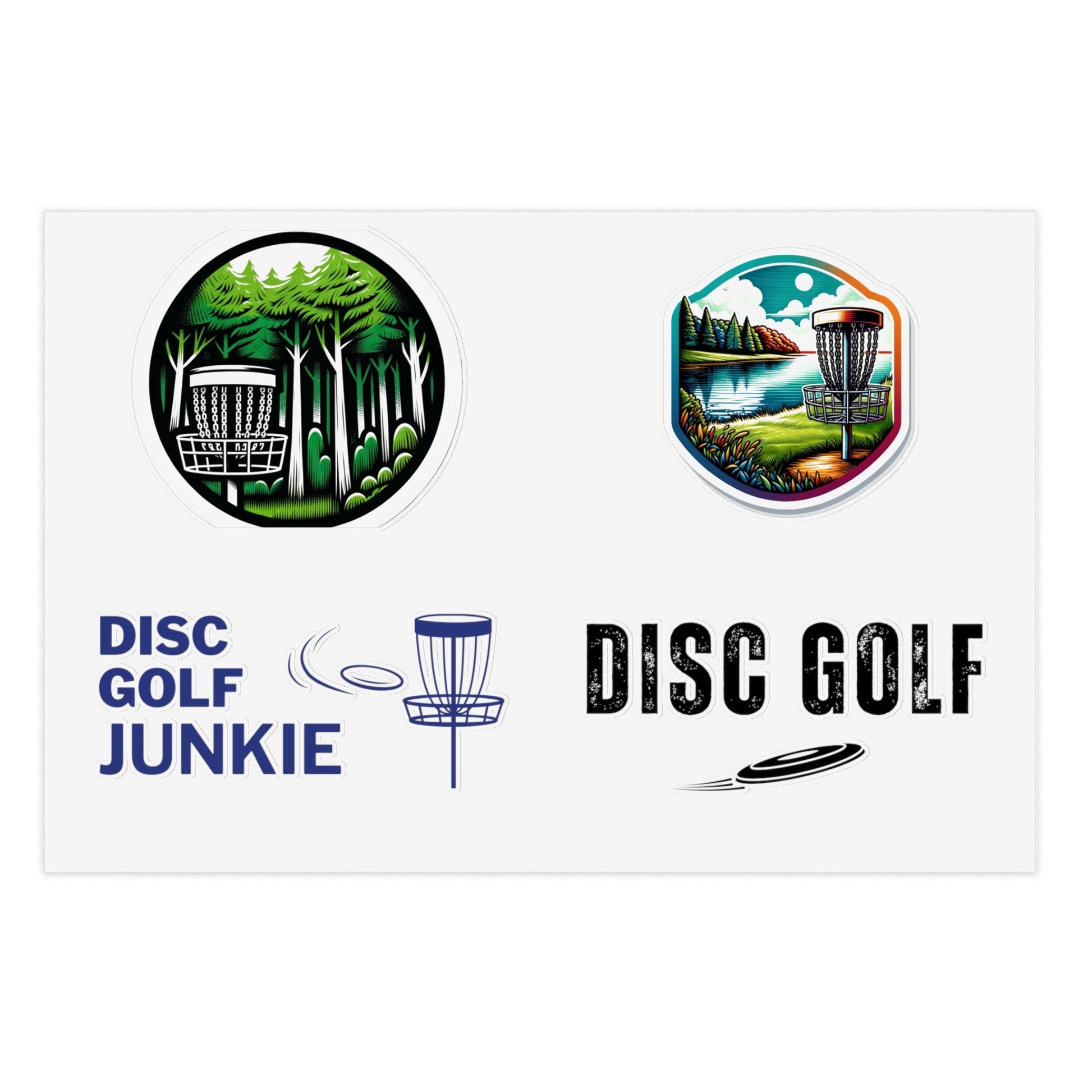 Disc Golf Sticker Sheet - Quirky Goodies