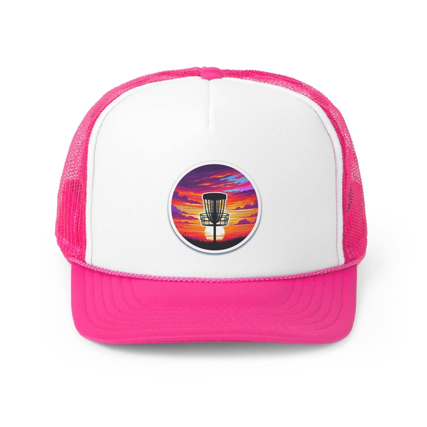 Disc Golf Sunset Trucker Hats - Gifts for Men - Gifts for Women - Gifts for disc golf fans - Quirky Goodies