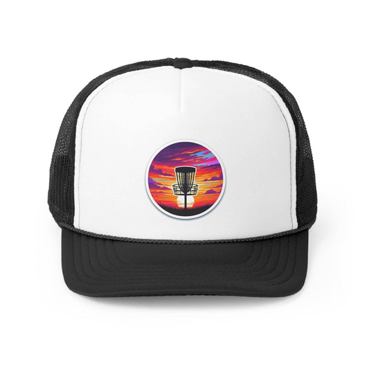 Disc Golf Sunset Trucker Hats - Gifts for Men - Gifts for Women - Gifts for disc golf fans - Quirky Goodies