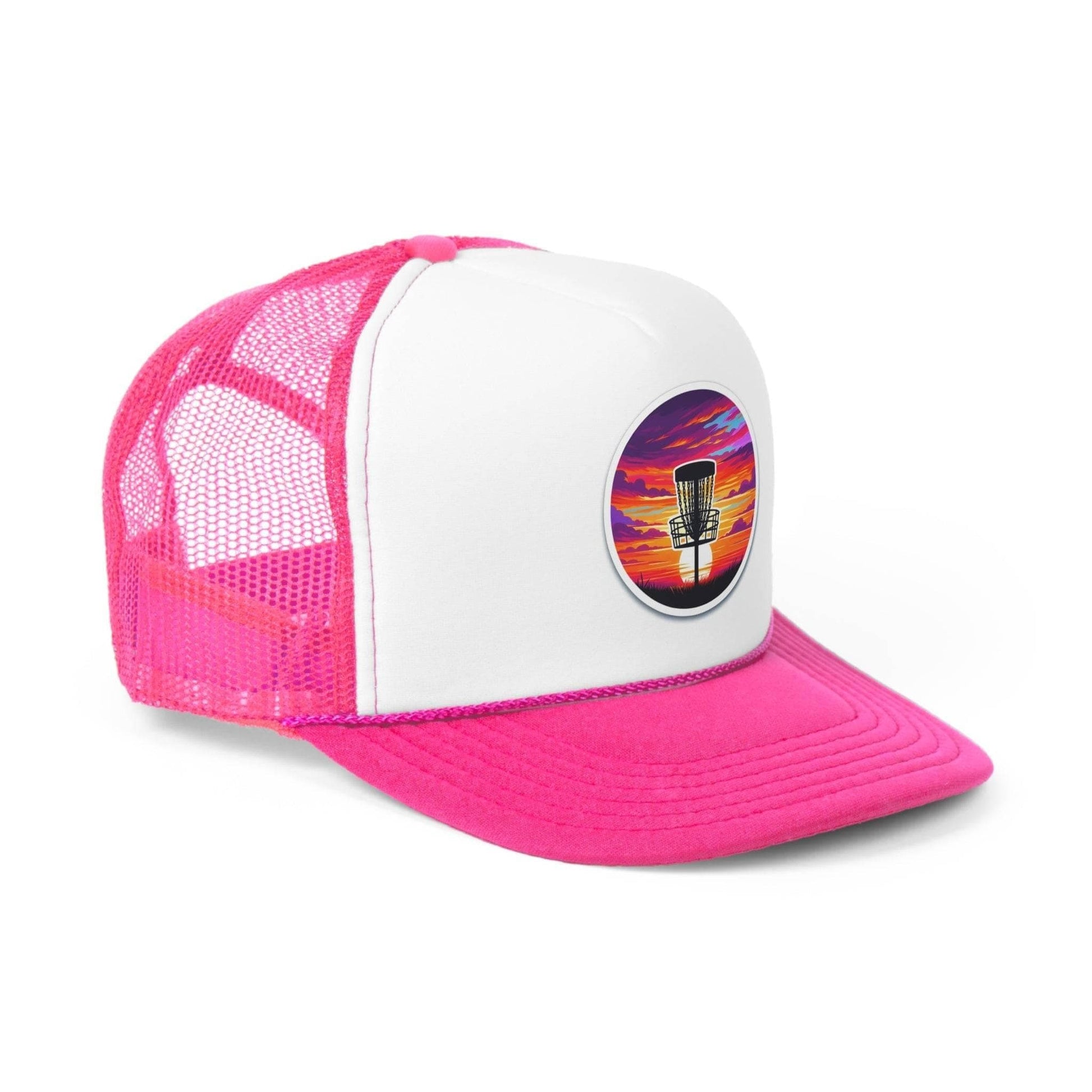 Disc Golf Sunset Trucker Hats - Gifts for Men - Gifts for Women - Gifts for disc golf fans - Quirky Goodies