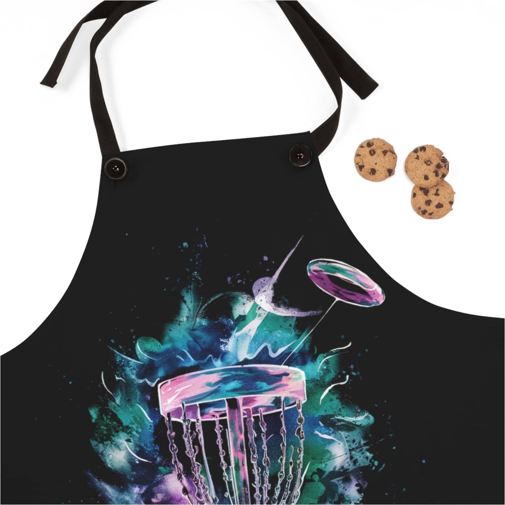 Disc Golf Watercolor Basket Apron (AOP) - Quirky Goodies