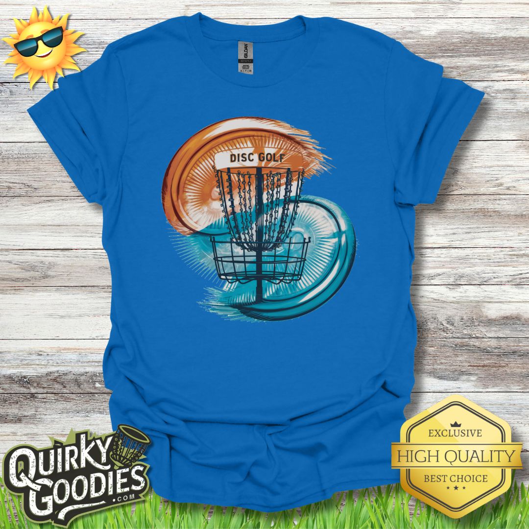 Double Exposure Discs and Golf Baskets T - Shirt - Quirky Goodies