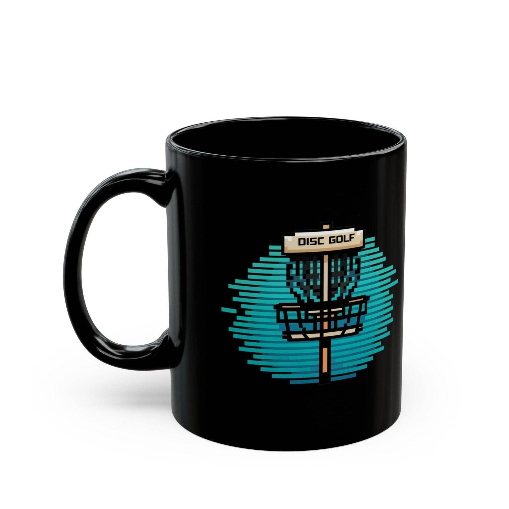 Fun Disc Golf Mug - Disc Golf Gamer Style Black Mug (11oz, 15oz) - Quirky Goodies