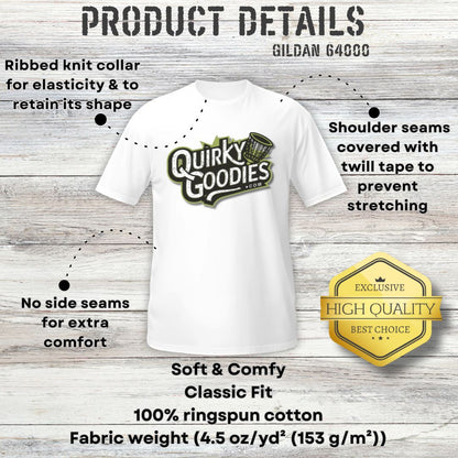 Fun Disc Golf Shirt - Surreal Forest Mushroom v7 Unisex Jersey Short Sleeve Tee - Quirky Goodies