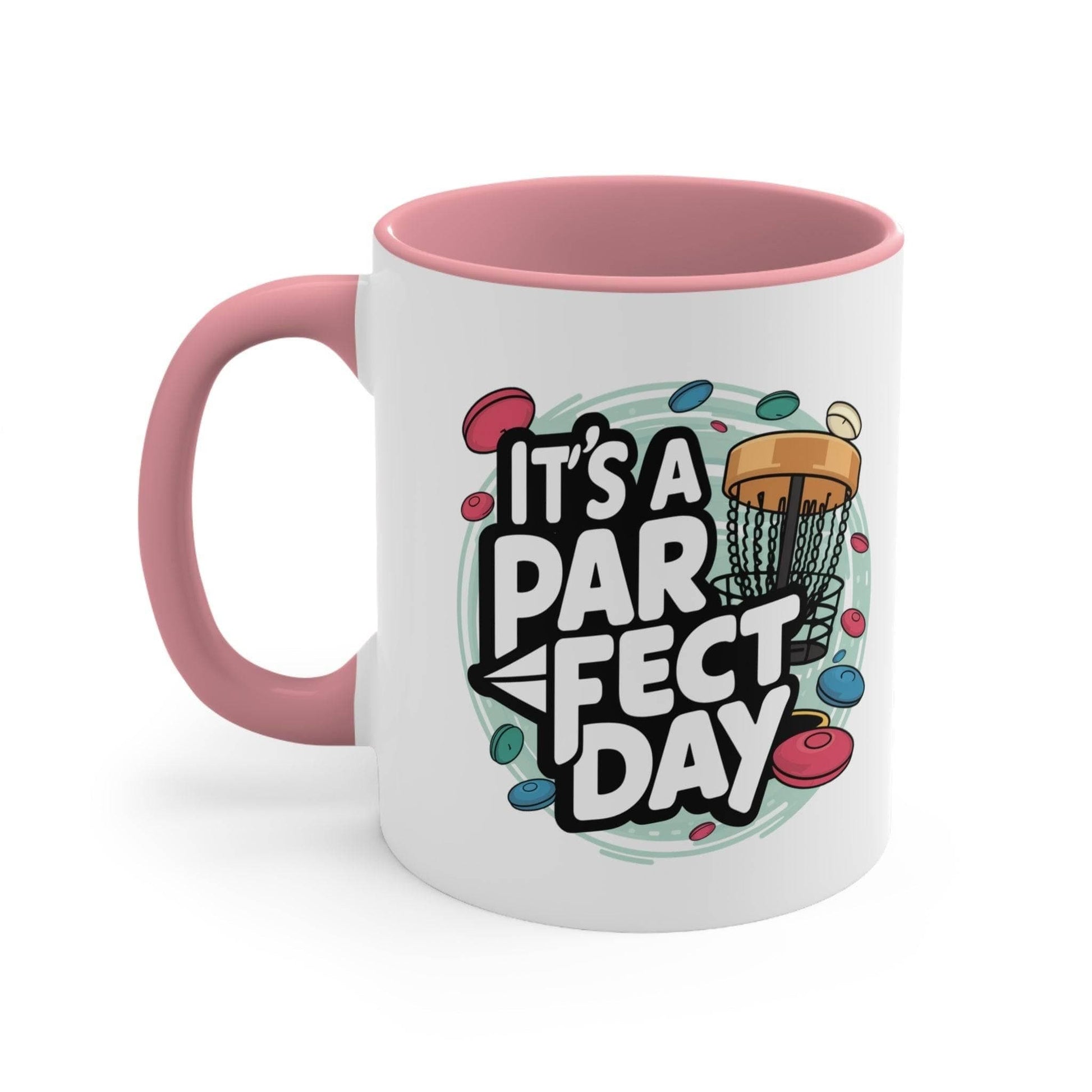 Funny Disc Golf Mug - It's a PAR-fect Day - Accent Coffee Mug, 11oz - Quirky Goodies