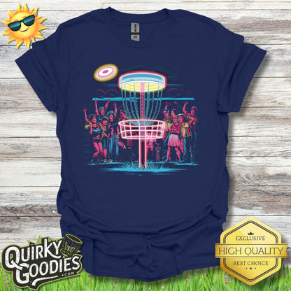 Funny Disc Golf Shirt - Disc Golf 80s v1 - Unisex Jersey Short Sleeve Tee - Quirky Goodies