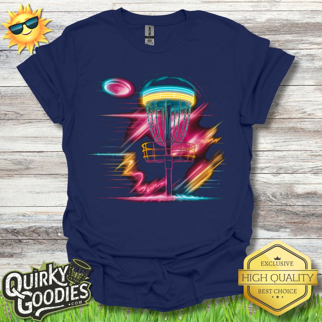 Funny Disc Golf Shirt - Disc Golf 80s v2 - Unisex Jersey Short Sleeve Tee - Quirky Goodies