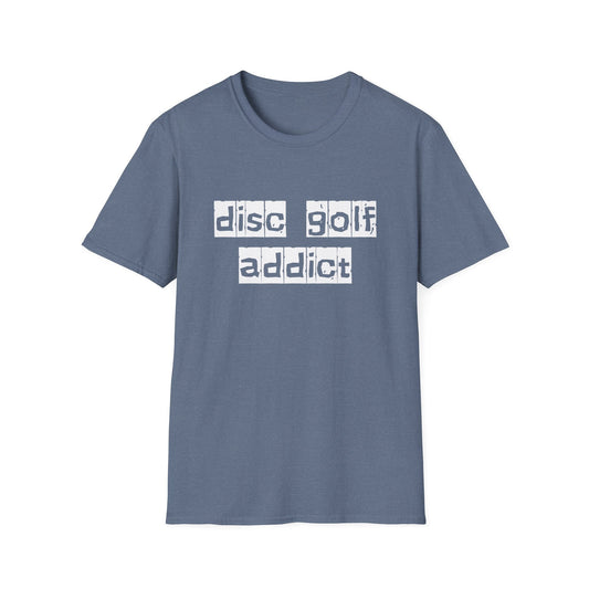 Funny Disc Golf Shirt - "Disc Golf Addict" - Unisex Jersey Short Sleeve Tee - Quirky Goodies
