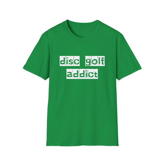 Funny Disc Golf Shirt - "Disc Golf Addict" - Unisex Jersey Short Sleeve Tee - Quirky Goodies