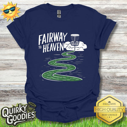 Funny Disc Golf Shirt - Fairway to Heaven - Unisex Jersey Short Sleeve Tee - Quirky Goodies